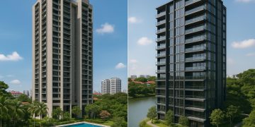 Chuan Park vs River Modern: 2-bedroom apartment investment comparison with exterior views