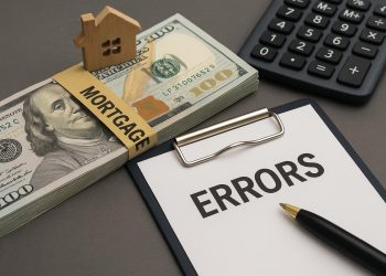 Mortgage paperwork and calculator highlighting key steps to prevent mortgage errors