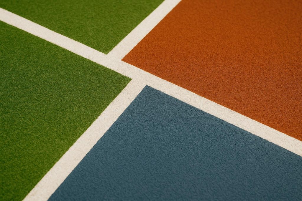 Tennis court surfaces comparison illustrating impact on player performance and match outcomes