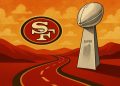 San Francisco 49ers celebration after scoring a touchdown on the road to Super Bowl victory