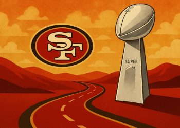 San Francisco 49ers celebration after scoring a touchdown on the road to Super Bowl victory