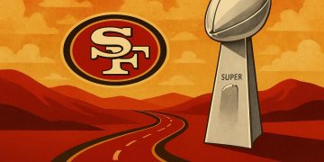 San Francisco 49ers celebration after scoring a touchdown on the road to Super Bowl victory