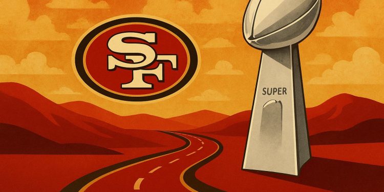 San Francisco 49ers celebration after scoring a touchdown on the road to Super Bowl victory