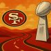 San Francisco 49ers celebration after scoring a touchdown on the road to Super Bowl victory