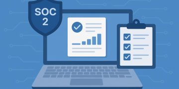 SOC 2 compliance software dashboard automating audit processes with security and analytics features