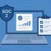 SOC 2 compliance software dashboard automating audit processes with security and analytics features