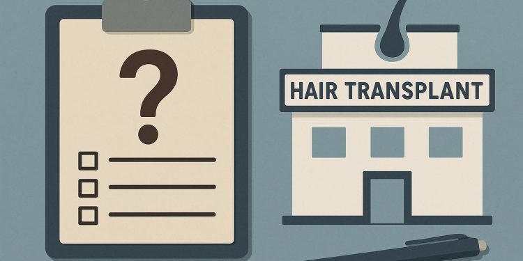 Hair transplant consultation with doctor discussing options at a modern medical clinic
